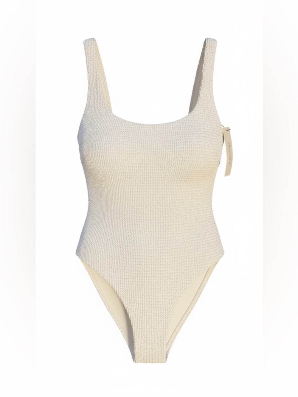Francesca’s White Textured Bodysuit – One Size